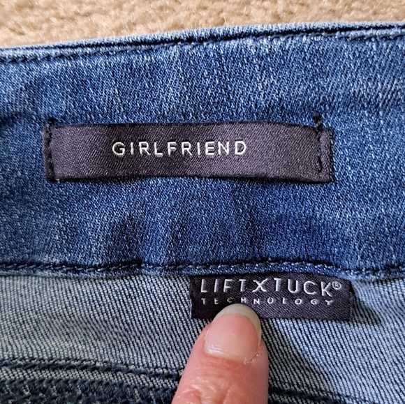 NYDJ Girlfriend Jeans Womens 10 Blue Denim Stretch Lift Tuck Technology - Picture 7 of 11